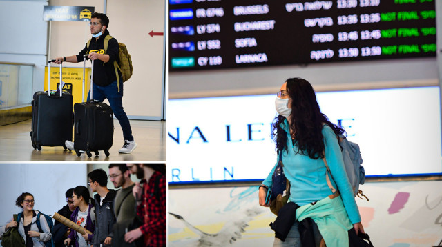 בהלת הקורונה, נתב"ג (צילום: אבשלום ששוני)