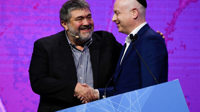 ג'ייסון גרינבלט וג'ון מדבד, מנכ"ל OurCrowd (צילום: OurCrowd)