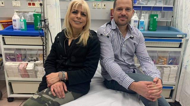 לינדה ודוקטור דרוקר (צילום: קופת חולים מכבי)