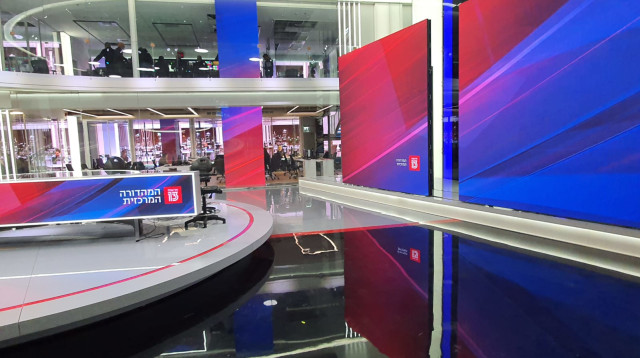 אולפן "חדשות 13" (צילום: יח"צ)