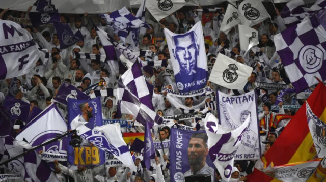 אוהדי ריאל מדריד (צילום: GABRIEL BOUYS/AFP via Getty Images)