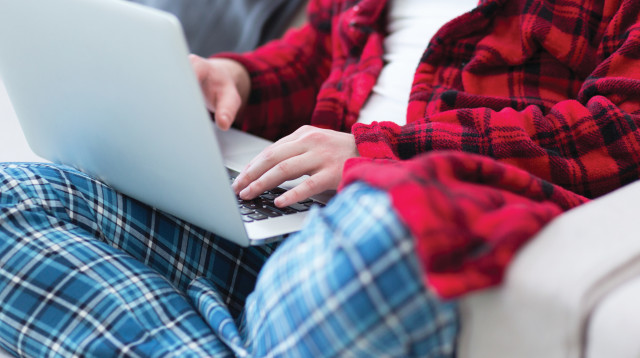 עבודה מהבית, אילוסטרציה (צילום: אינג אימג')