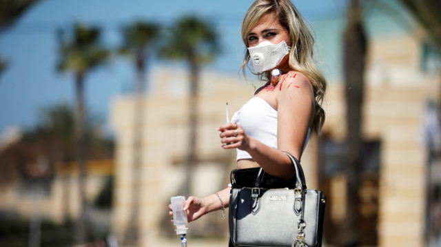 קורונה בפורים (צילום: רויטרס)