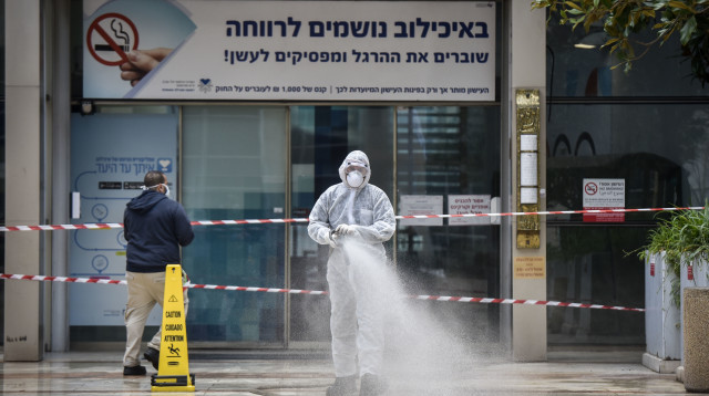 קורונה באיכילוב (צילום: פלאש 90)