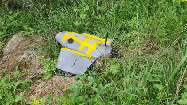 טיסן חיזבאללה שהופל בחודש מרץ (צילום: דובר צה"ל)