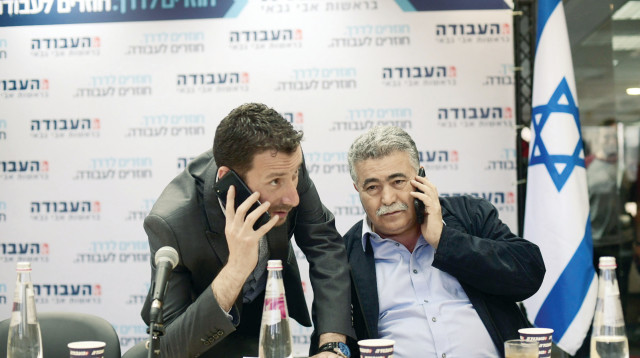 עמיר פרץ, איציק שמולי (צילום: תומר נויברג, פלאש 90)