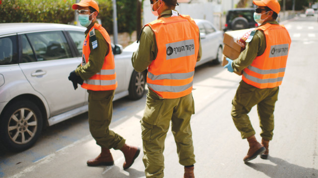 פיקוד העורף בבני ברק (צילום: תומר נויברג, פלאש 90)