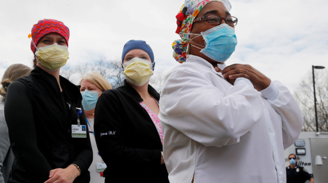 קורונה בארה"ב (צילום: REUTERS/Brian Snyder)