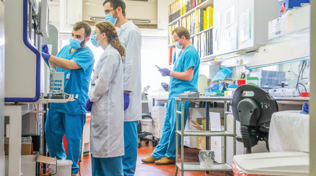 צוות רפואי בבי"ח רמב"ם - למצולמים אין קשר לנאמר בכתבה (צילום: יוסי אלוני)