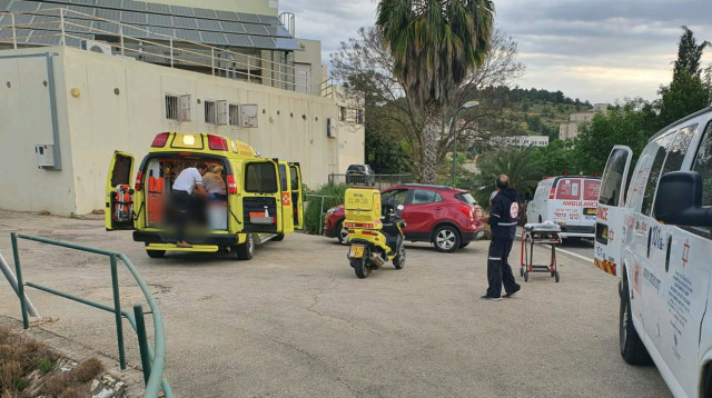 זירת האירוע, יקנעם עילית (צילום: צחי אלקיים תיעוד מבצעי מד''א)