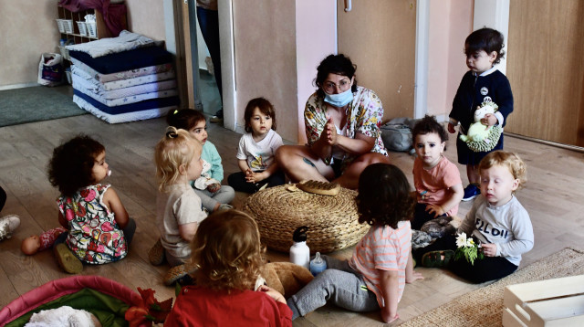 חזרה לגני הילדים בצל הקורונה (צילום: אבשלום ששוני)