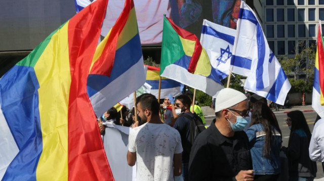 מחאת הדרוזים והצ'רקסים  (צילום: אבשלום ששוני)