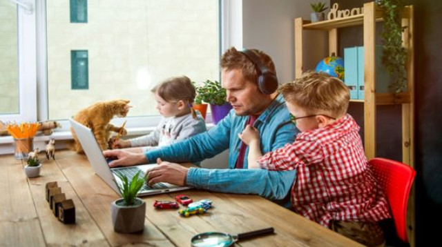 עבודה מהבית (צילום: שאטרסטוק)