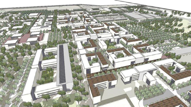 הדמיית קריית המודיעין (צילום: דוברות משרד הביטחון)