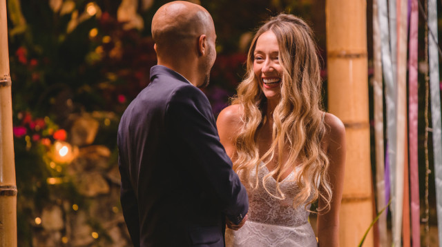 רוני ונעם מחתונה ממבט ראשון (צילום: צילום מסך קשת)