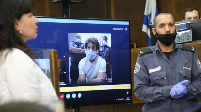 החשוד ברצח מאיה ווישניאק (צילום: אבשלום ששוני)