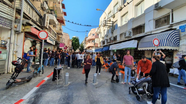 מדרחוב לוינסקי  (צילום: דוברות עיריית תל אביב יפו)