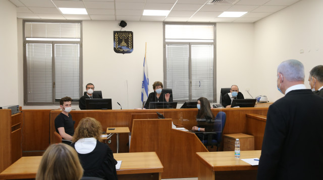 משפט נתניהו (צילום: עמית שאבי)