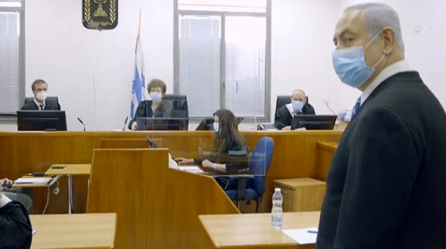 נתניהו במשפט (צילום: רויטרס)