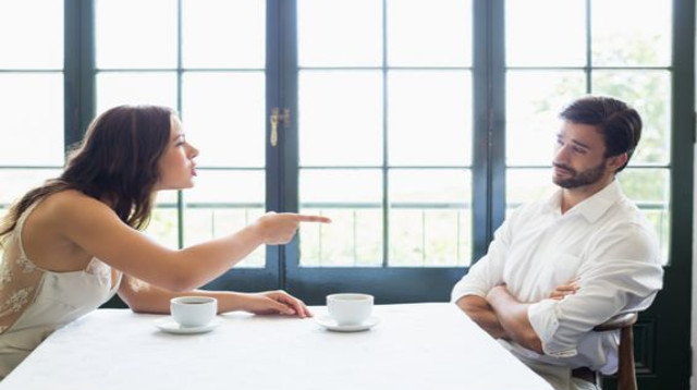 ויכוח בין בני זוג (צילום: שאטרסטוק)