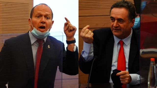 העימות בין כ"ץ לברקת (צילום: עדינה וולמן, דוברות הכנסת)