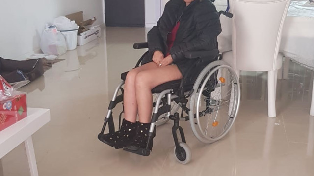 מירב שוע בביתה החדש בבת ים (צילום: באדיבות המשפחה)