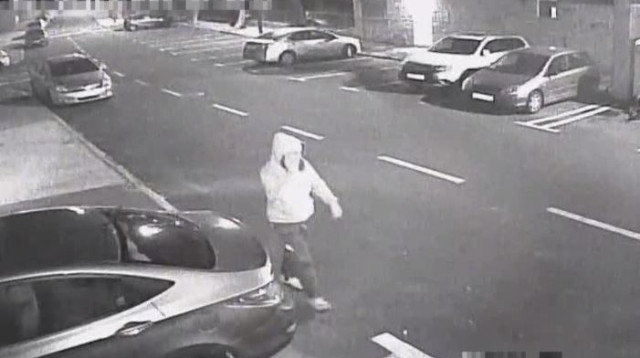 האדם שנצפה באזור זירת הרצח של בני הזוג כדורי (צילום: דוברות המשטרה)