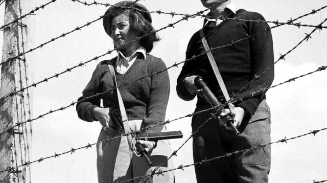 בסיס אימונים של חברי ארגון ההגנה (צילום: קלוגר זולטן)