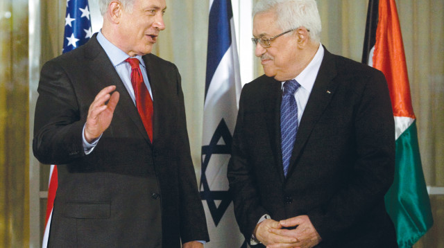 אבו מאזן ונתניהו, ספטמבר 2010 (צילום: רויטרס)