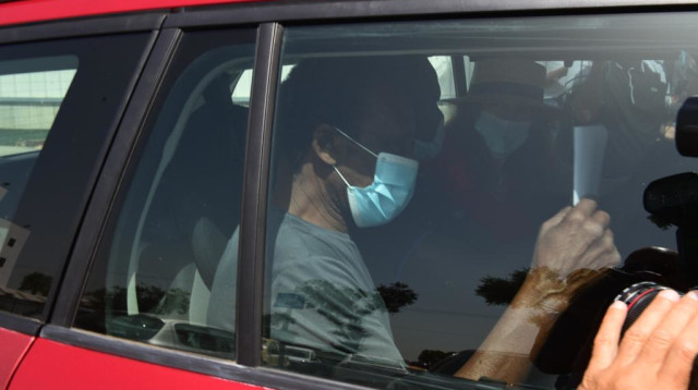 סולימאן אל-עביד עוזב את כלא "מעשיהו" (צילום: אבשלום ששוני)