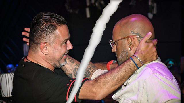 אייל גולן, בני פרץ (צילום: אביב חופי)