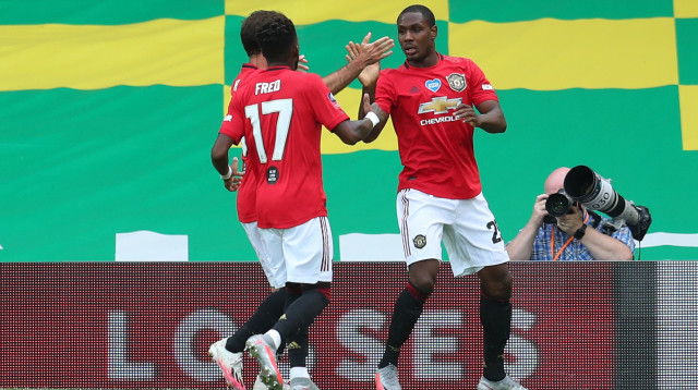 בשלב הבא. שחקני מנצ’סטר יונייטד חוגגים (צילום: Catherine Ivill/Getty Images)