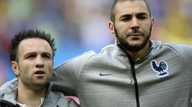 קארים בנזמה, מתיו ולבואנה (צילום: FIFE/AFP via Getty Images)