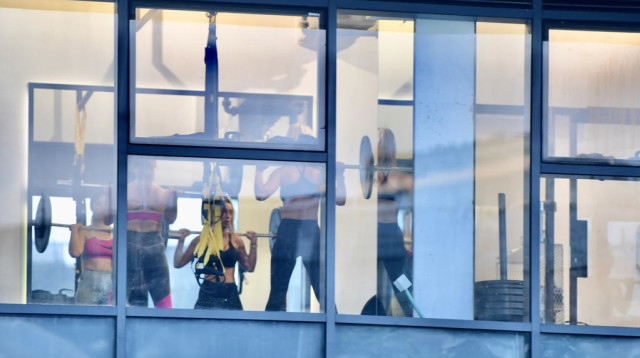 חדר כושר, תל אביב (צילום: אבשלום ששוני)