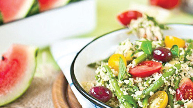 סלט בורגול ושעועית ירוקה (צילום: ליטל ארזי)