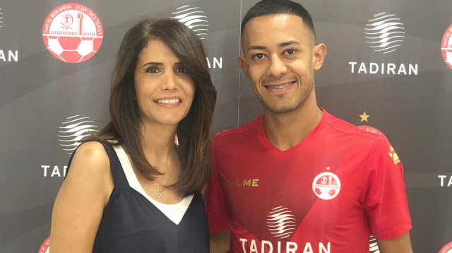 ג’ימי מרין, אלונה ברקת (צילום: הפועל באר שבע, רשמי)