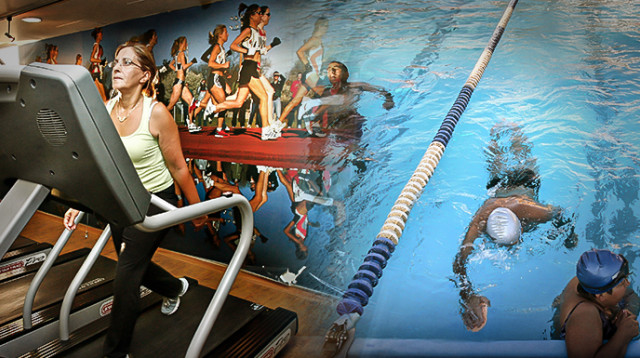 בריכה וחדר כושר (צילום: Michal Fattal/Flash90)