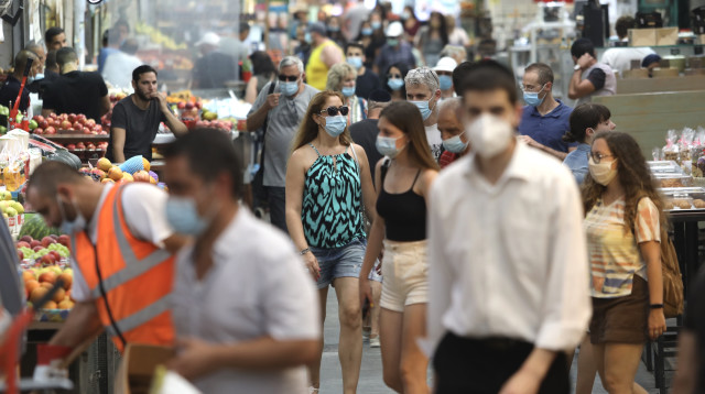 קורונה בישראל: שוק מחנה יהודה (צילום: מרק ישראל סלם)