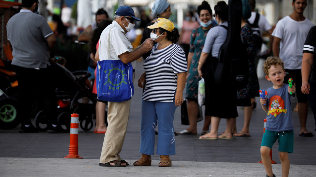 קורונה בישראל (צילום: REUTERS/Amir Cohen)