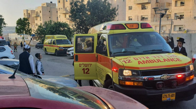 אמבולנס מד"א ביום ניידת טיפול נמרץ נט"ן ירושלים (צילום: תיעוד מבצעי מד"א)