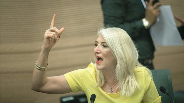 אוסנת מארק בדיון בוועדה בכנסת (צילום: יונתן זינדל, פלאש 90)