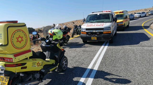 תאונת דרכים קטלנית בכביש הצפון (צילום: תיעוד מבצעי מד"א)