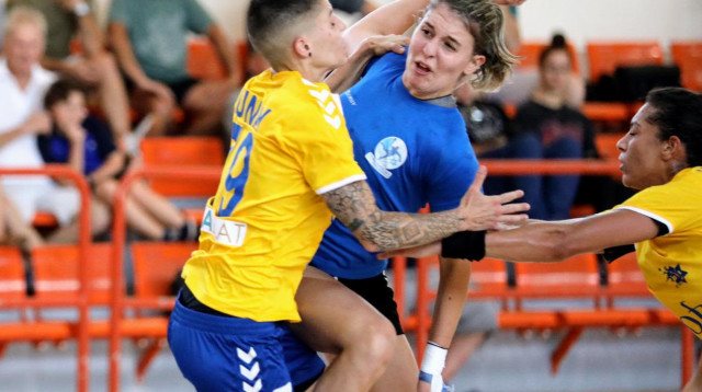 טלי בראל במדי נבחרת ישראל (צילום: הדר ואן קולא, איגוד הכדוריד)