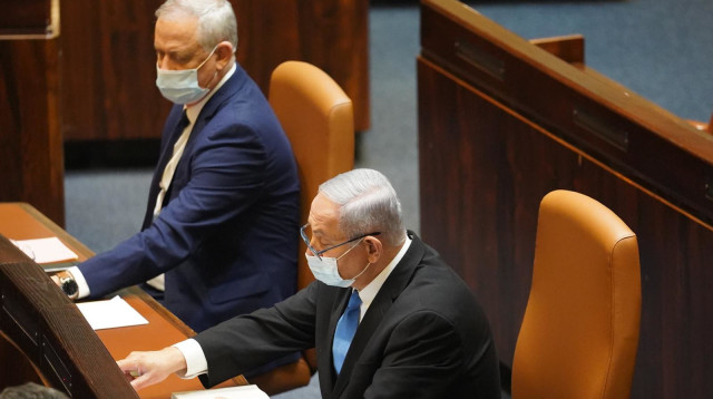 בנימין נתניהו, בני גנץ (צילום: דוברות הכנסת, יהונתן סמייה)