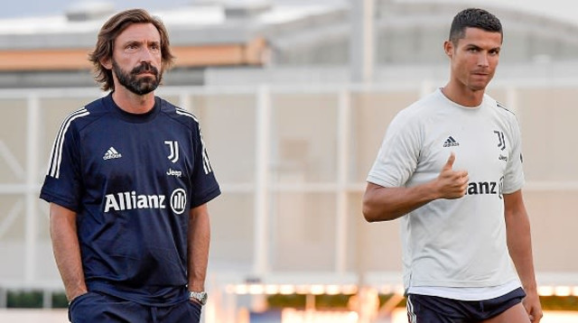 כריסטיאנו רונאלדו ואנדראה פירלו (צילום: Daniele Badolato - Juventus FC/Juventus FC via Get)