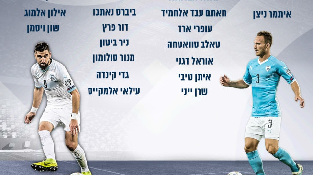 סגל נבחרת ישראל (צילום: ההתאחדות לכדורגל)