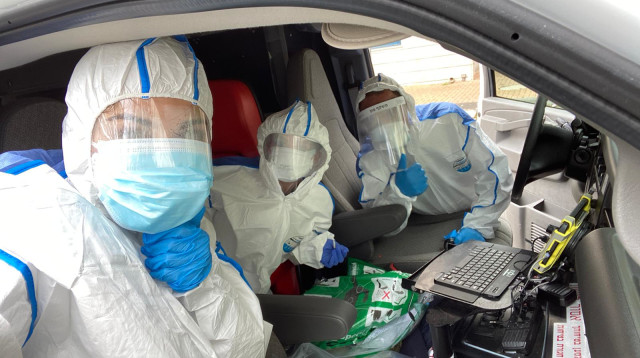 בנות שירות לאומי של האגודה להתנדבות במד''א (צילום: האגודה להתנדבות)