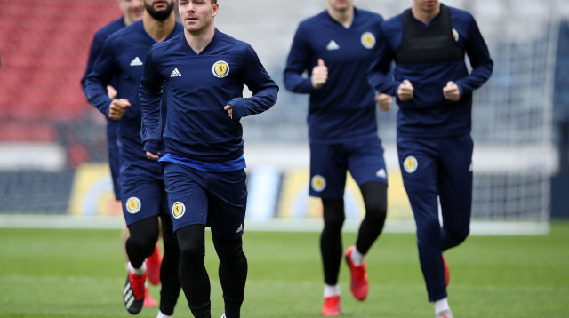 אימון נבחרת סקוטלנד (צילום: Gettyimages)