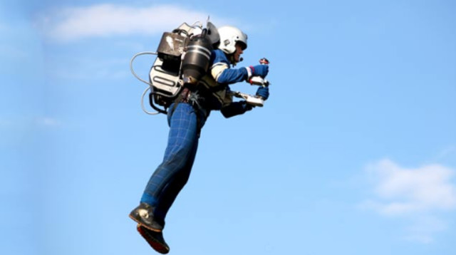 אדם בחליפת סילון, אילוסטרציה (צילום: רויטרס)