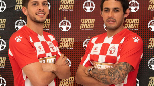 מרסלו מלי, מריאנו באריירו (צילום: הפועל באר שבע)